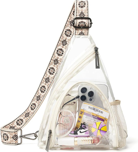 7L Sling Bag For Women Men Backpack Fanny Pack Crossbody Chest Travel Shoulder Belt Bags Purse Handbag PU Leather