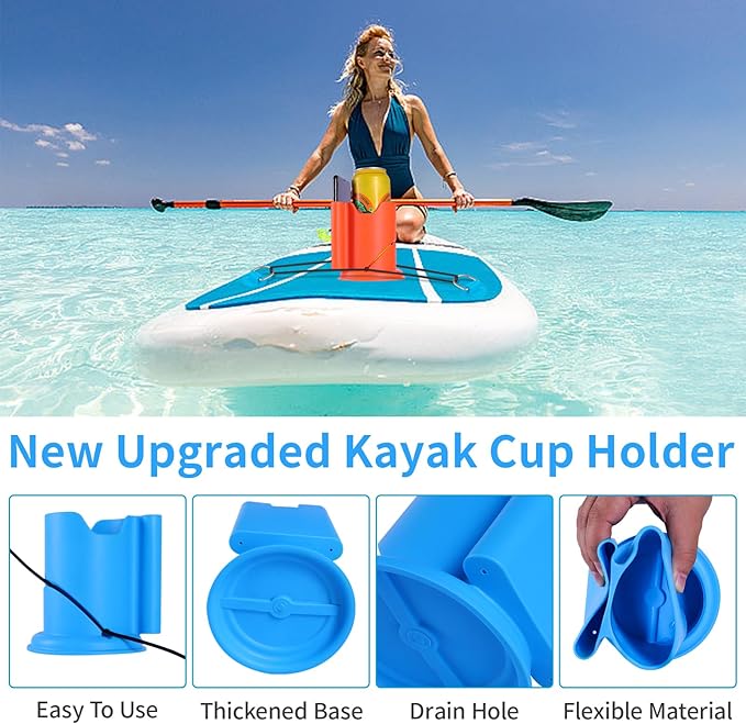 Kayak Cup Holder, Cup Paddle Board, Paddle Board Accessories Surfboards, Canoes and Kayak Accessories for Types of Cup Bottle Drink