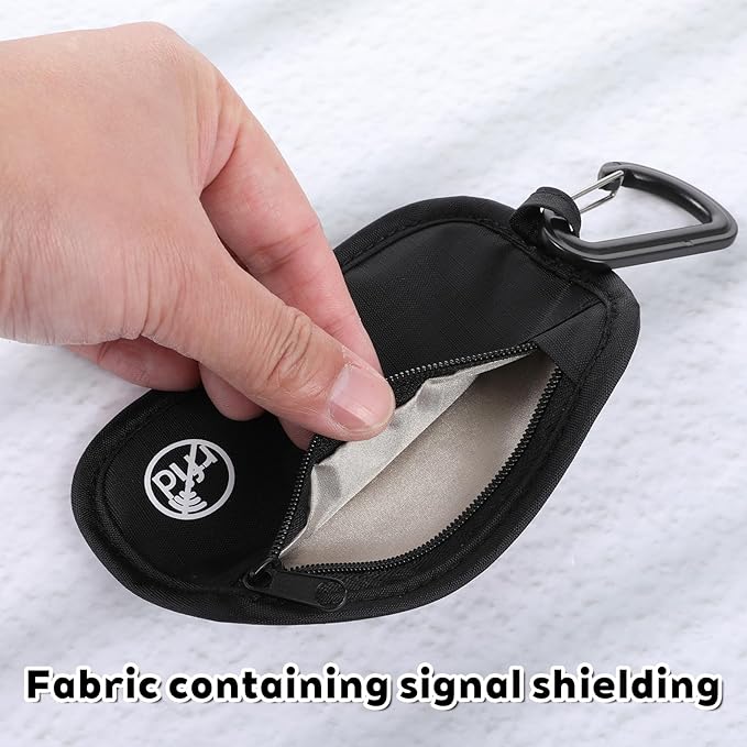 RFID Blocking Clip Stash Pouch Minimalist Hidden Stash RFID Wallet Pickpocket-Proof Organizer Case Lightweight Zipper Organizer Pouch Bag for Cards Boarding Pass ID Money
