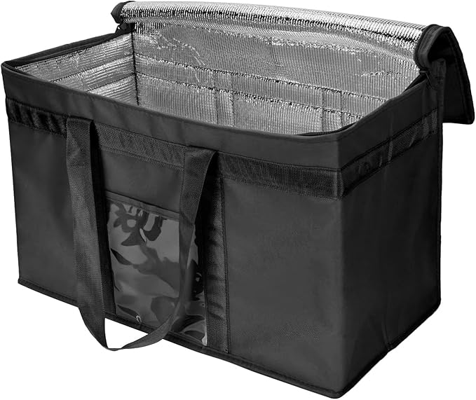 Yalin XXXL Large Insulated Cooler Bag, Styrofoam Cooler of Keep Food Hot or Cold, Reusable Double Zipper Food Delivery Bag for Grocery Shopping, 23" W x 15" H x 14" D