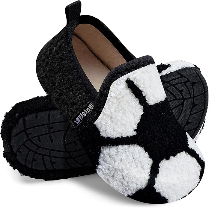 WateLves Kids Toddler Slippers Boys Girls House Shoes Slip on Sock Slippers Lightweight Winter Indoor Outdoor Walking Shoes