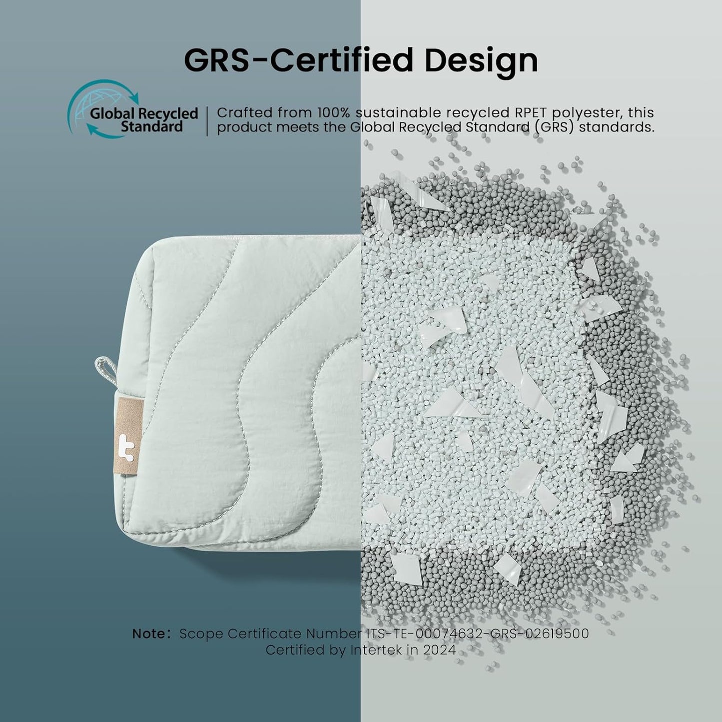 tomtoc Electronics Organizer Travel Case, Soft Puffy Organizer Bag Birthday Christmas Gifts Travel Essentials for Women Girls, Portable Accessory Tech Pouch Storage for Charger, Cord, Cable, Phone