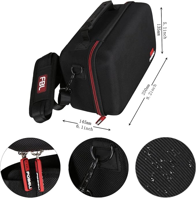 FBLFOBELI EVA Travel Storage Case for Canon EOS Rebel T7 / T8i / T5 / R50 / R100 DSLR Camera with 18-55mm Lens, Camera Protective Waterproof Carrying Bag (Case Only) (Black)