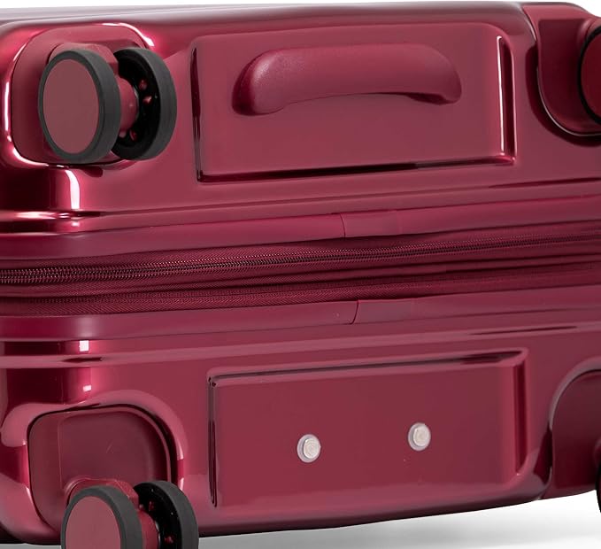 Traveler's Choice Edinburgh II Hardside Spinner Luggage, TSA Lock, Red, 2 Piece Set (21/29)