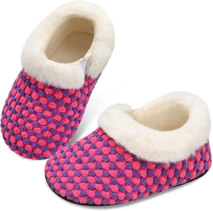 Centipede Demon Toddler Slippers for Boys Girls Slip on Kids Baby Toddlers House Shoes Lightweight Barefoot Furry Sock Shoes Indoor Outdoor Warm Walking Shoes