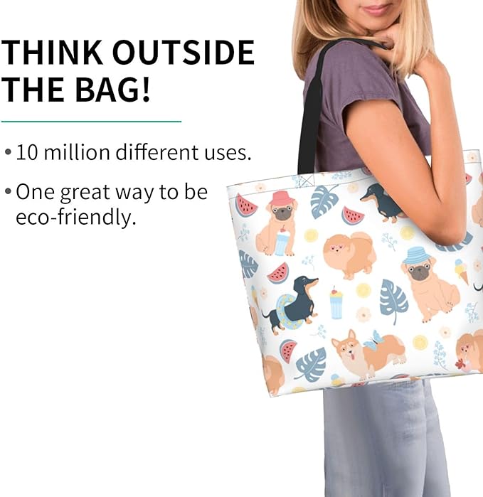 Tote Bag for Women Large Beach Bag Reusable Grocery Bags Handbag for Travel Shopping