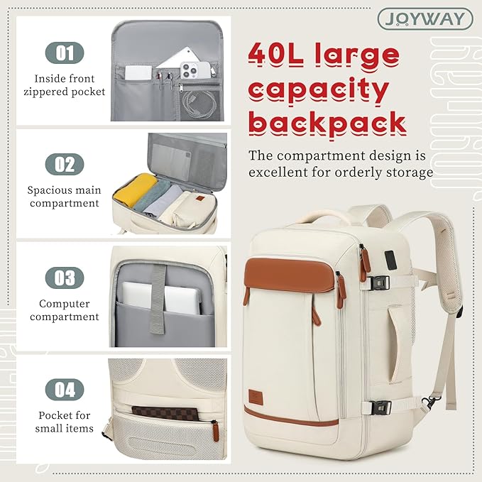 Joyway Expandable Carry on Luggage Sets Airline Approved, Lightweight Hard Shell 20 Inch Carry-on Suitcase with Spinner Wheels