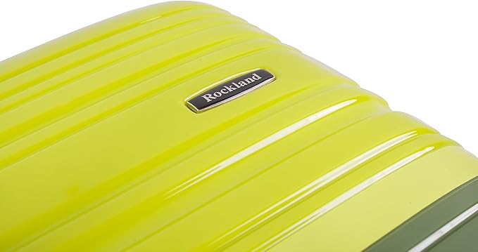 Rockland Melbourne Hardside Expandable Spinner Wheel Luggage, Two Tone Green, Carry-On 20-Inch