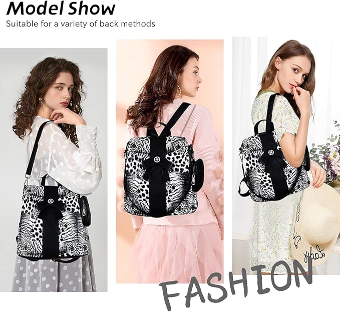 ZOCAI Backpack Purse for Women Fashion Backpack Purses PU Leather Daypacks Anti-Theft Shoulder Bag Satchel Purse
