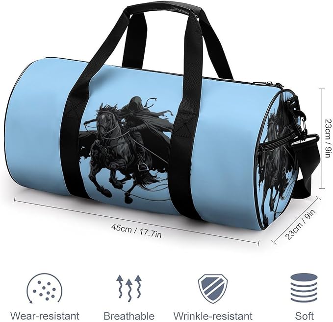 Rodeosreapers-Souls Gym Bag Travel Duffel Bag Lightweight Carry On Bags Weekender Bags for Women Men