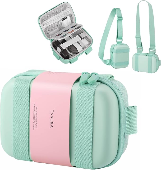 Digital Camera Case, Protective & Lightweight Camera Case with 3 Carrying Ways, Waterproof & Shockproof Small Camera Bag - Green