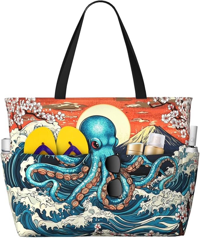 Extra Large Beach Bags For Women, Waterproof Beach Totes Bags For Women, Lightweight Foldable Pool Bag With Zipper