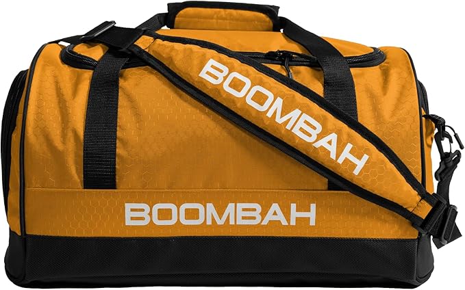 Boombah Sport Duffle Bag - All-purpose Athletic Duffle for Sports, Gym & Travel - Gold