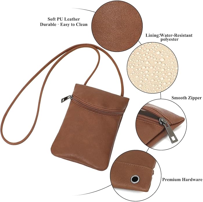 Small Crossbody Women Cell Phone Purse Wallet Bag With Shoulder Strap