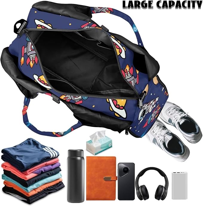 Mens Gym Bags with Yoga Mat Holder Mens Duffle Bag with Inner Pocket, Shoe Compartment, Small Travel Bag Ventilated Lightweight Gift for Soldier