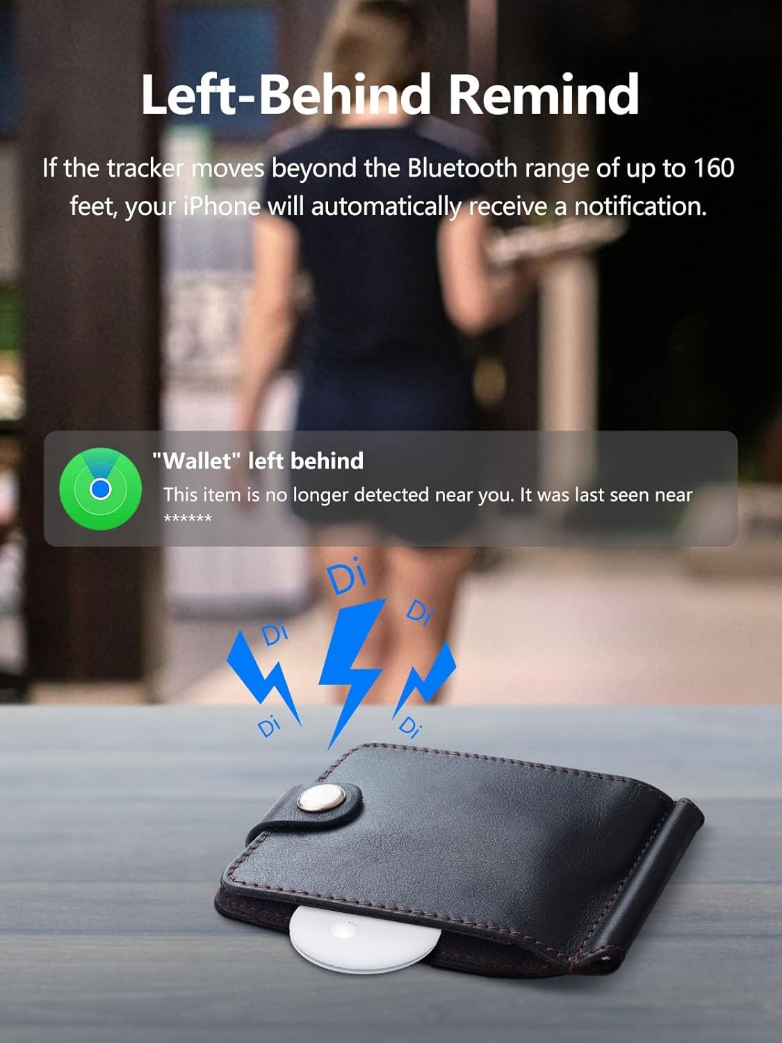 Tracker Tags, Item Finder Work with Apple Find My (iOS Only), Tracking Device Locator Smart Tag for Luggage, Keys, Wallet, Bike, Pets, Bags (White, 4 Pack)