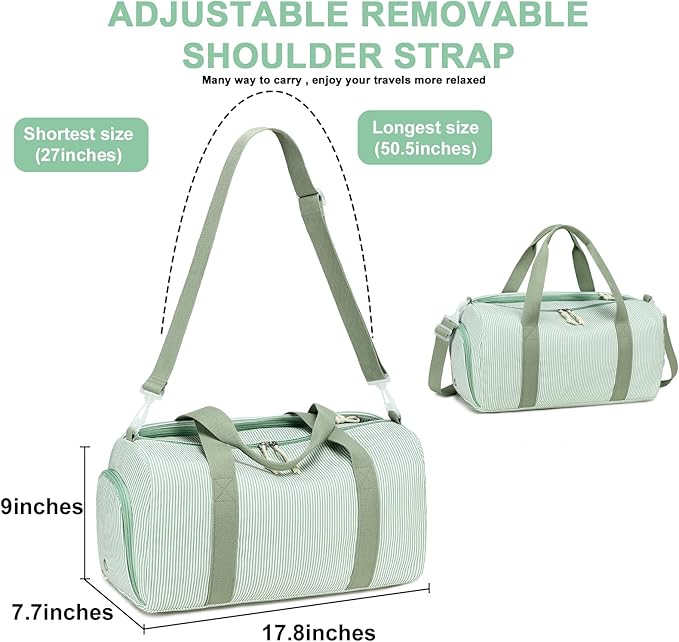 BLUBOON Duffle Bag Girls Kids Cute Gym Bag with Shoes Compartment & Wet Separation Waterproof Sports Overnight Travel Bag