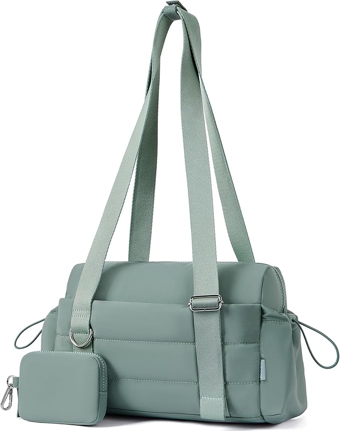 ROULENS Small Gym Bag for Women 2 Set Mini Gym Duffle Bag with Wet Compartment and Coin Wallet, Gym Tote Bag for Workout/Sport/Travel