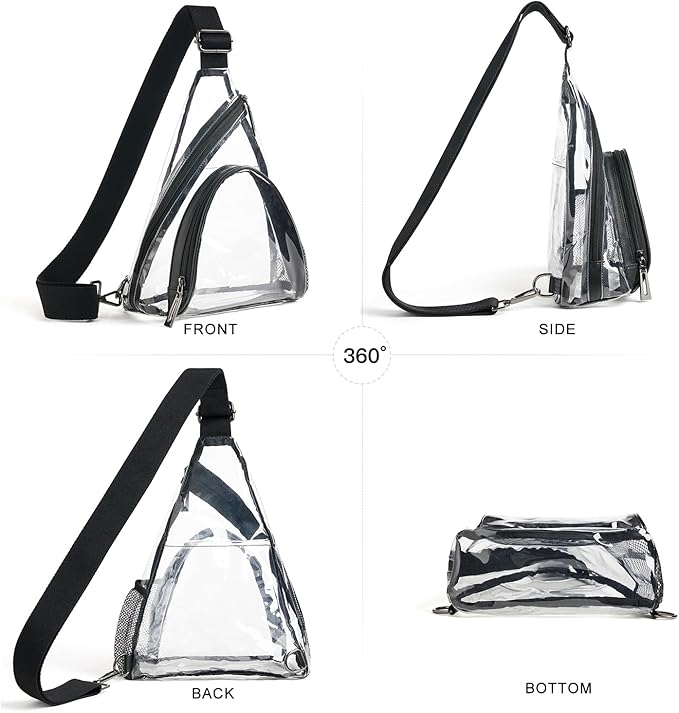7L Sling Bag For Women Men Backpack Fanny Pack Crossbody Chest Travel Shoulder Belt Bags Purse Handbag PU Leather