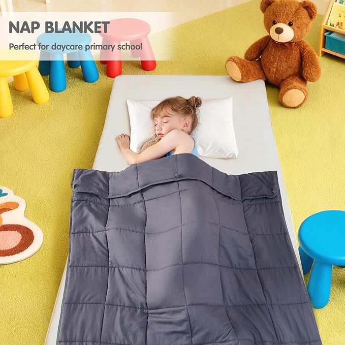 yescool Weighted Blanket 3 Pounds Cooling Weighted Lap Blanket, Grey Small Heavy Blankets, Weighted Throw Blanket Gifts for 20-40lbs, 36"x48"