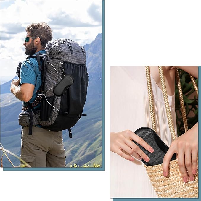 FINTIE Sunglasses Case, Hard EVA Shell Shockproof Sport Glasses Case with Metal Carabiner Travel Zipper Eyeglasses Holder