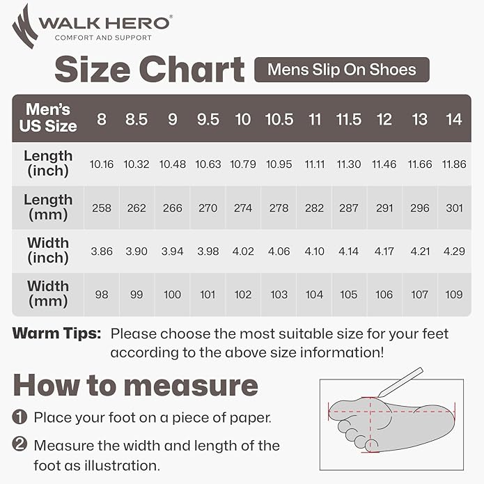 Mens Slip On Shoes, Canvas Mens Loafers with Arch Support, Orthopedic Mens Boat Shoes for Plantar Fasciitis, Indoor & Outdoor Walking Slippers Shoes for Pain Relief