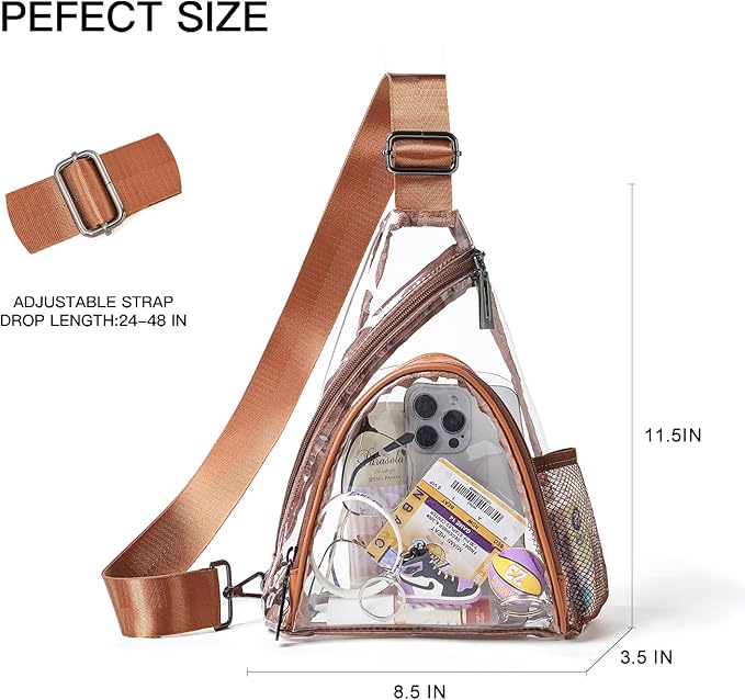 7L Sling Bag For Women Men Backpack Fanny Pack Crossbody Chest Travel Shoulder Belt Bags Purse Handbag PU Leather