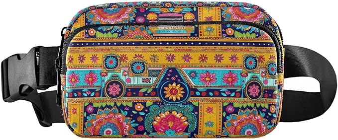 Mandala Ethnic Fanny Pack for Women Men Water Resistant Fashion Waist Packs with Adjustable Strap Belt Bag for Travel Workout Jogging Hiking 21220290