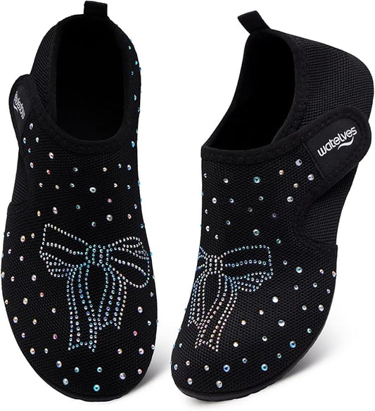 WateLves Water Shoes for Women Men Swim Beach Aqua Socks House Slippers Quick Dry Barefoot Travel Shoes with Adjustable Magic Tape for Pool Diving Boating Yoga