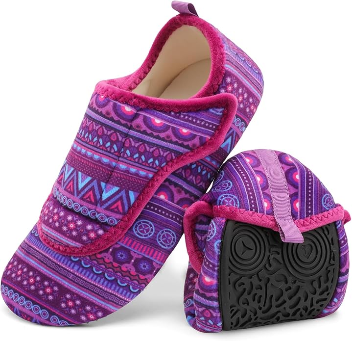 BARERUN Slippers for Women Men Wide House Diabetic Shoes for Women Men Warm Arthritis Edema Swollen Neuropathy Socks Slip on Adjustable Fuzzy Comfy Soft Womens Mens Bedroom Sliipers