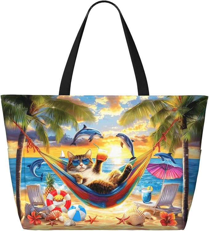 Extra Large Beach Bags For Women, Waterproof Beach Totes Bags For Women, Lightweight Foldable Pool Bag With Zipper