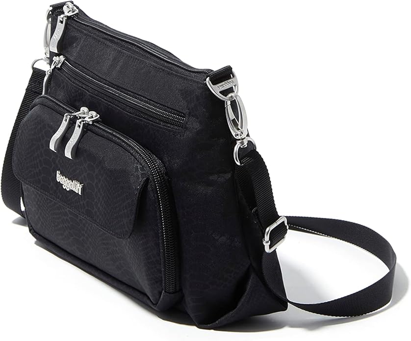 Baggallini Original Everyday 11x7.5 Crossbody Bags Rfid Protected Lightweight Nylon Zippered Travel Purse