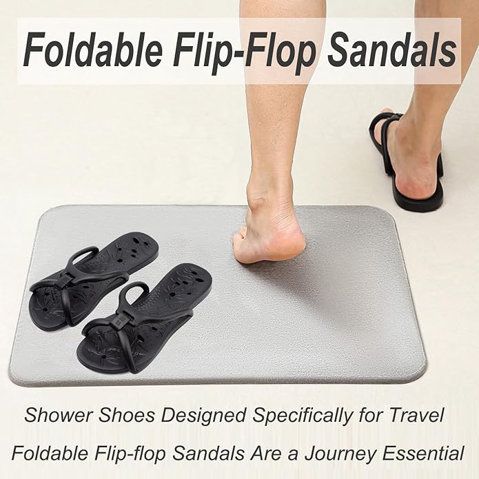 Shower Shoes for Women and Men Quick Drying Non-Slip Pool Slides Comfortable College Dorm Slippers Lightweight Beach Sandals with Drain Holes