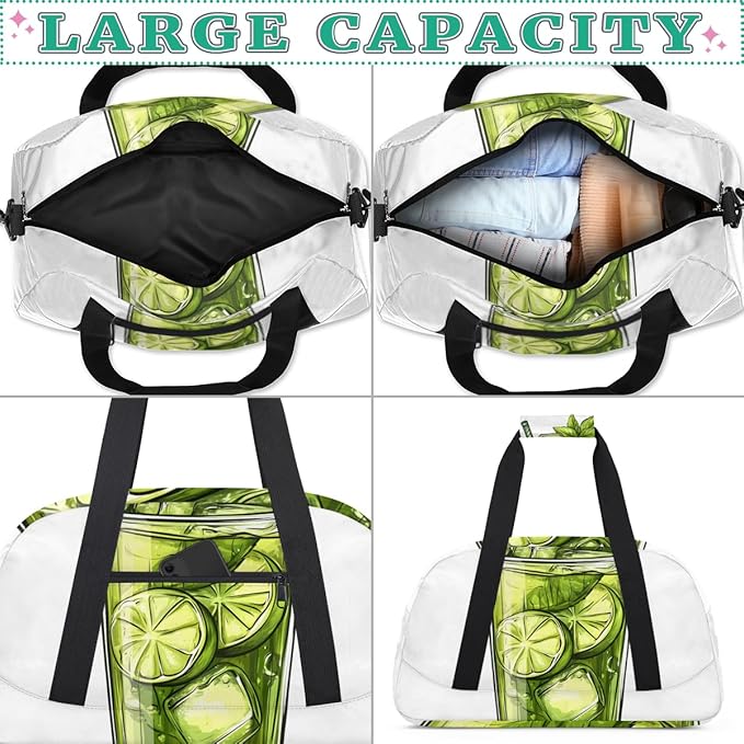 Food And Beverage (2) Kids-Duffel-Bags Gymnastics Dance Bag Carry-On Overnight Travel Gym Lightweight Dance Sports Bags For Girls Boys Kids，