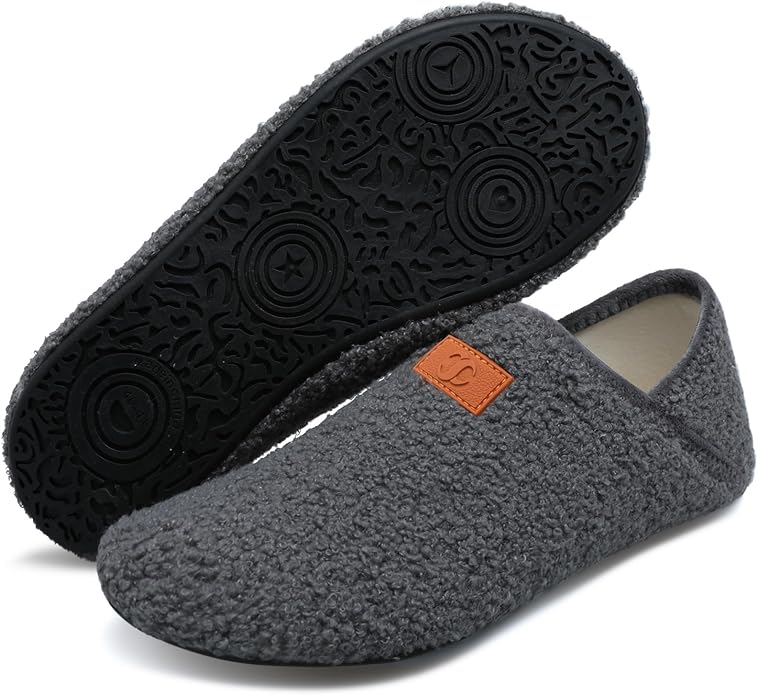 Scurtain Unisex Adults Rubber Sole Slippers