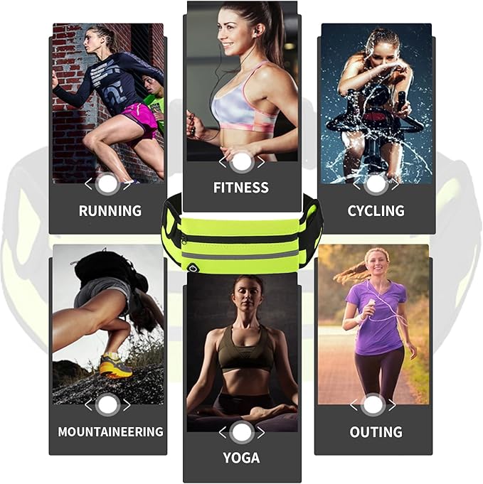 Anti-Theft Invisible Waist Bag, Lightweight Adjustable Waterproof & Anti-Theft Money Belt, Multifunctional with Water Bottle Strap, Secure Hidden Travel Wallet for Sports, Travel & Daily Use (#1)
