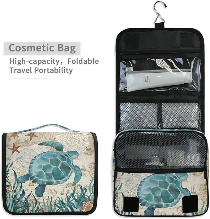 senya Hanging Travel Toiletry Bag Kit Makeup Case Cosmetics Organizer for Men Women