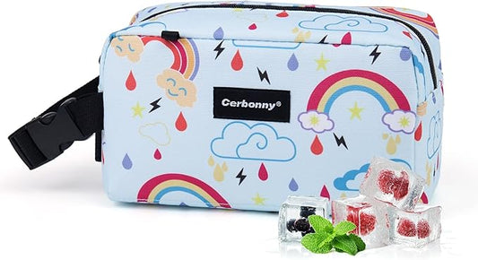 Small Cooler Bag Freezable Lunch Bag for Work School Travel,Small Lunch Bag,Insulated Snack Bag for Adults/Kids,Mini Cooler,Lunch Bag Small Fit for Yogurt