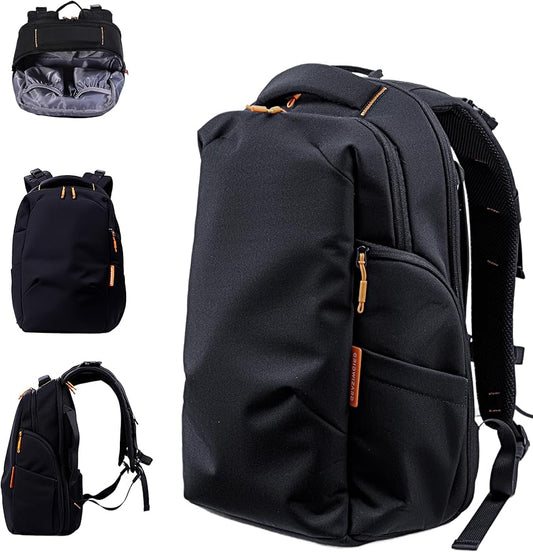 BABELIO Grid Wizard Diaper Bag Backpack - Multi Function Waterproof Diaper Bag, Travel Essentials Baby Bag with Insulated Bottle Holders, Baby Shower Gifts, Black