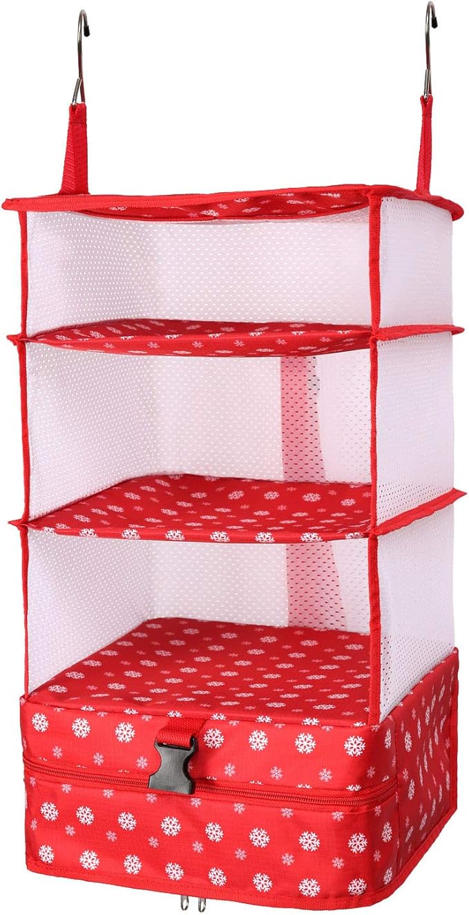 TABITORA Portable Hanging Travel Shelves Bag Packing Cube Organizer Suitcase Storage Large Capacity