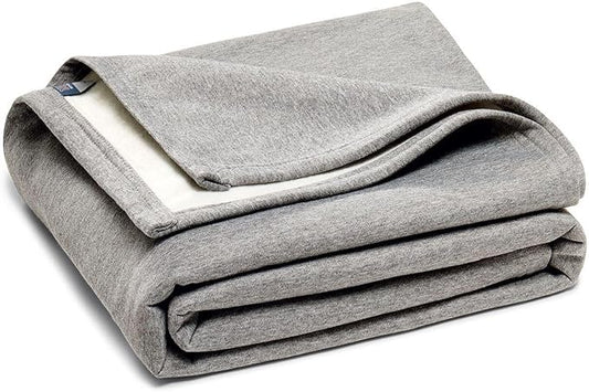 MV Sport Lightweight Sweatshirt Blanket Throw – Warm & Cozy, Breathable Oversized Fleece Knit, Couch, Bed, Travel, Cold Nights, and Outdoors – Soft Light Weight Blanket 54" x 84" Graphite