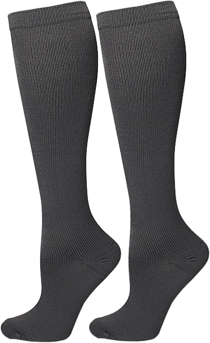 Bestjybt Compression Socks for Women & Men Circulation 15-20 mmHg Support Socks for Athletic Running Cycling