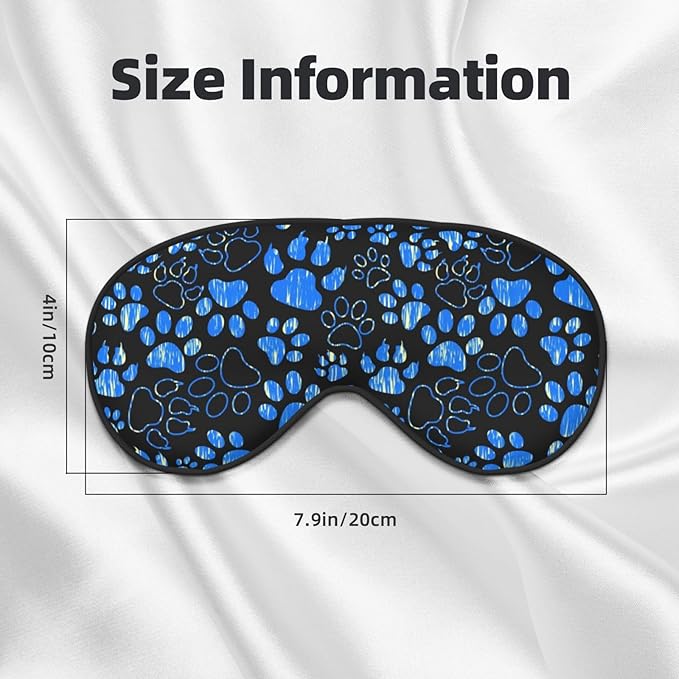 Dog Paw Sleep Mask Breathable Soft Eye Mask for Sleep for Women Men Lightweight Eye Cover for Travel, Night Work, Nap, Office
