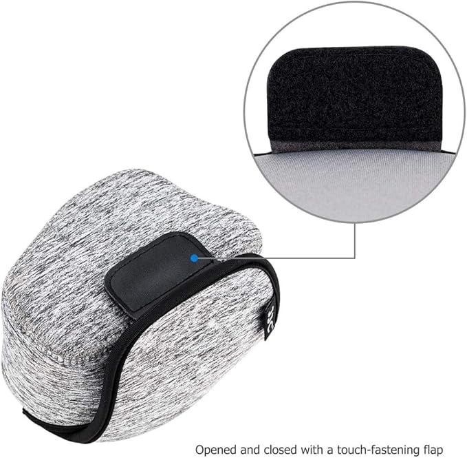 KIWIFOTOS Neoprene DSLR Camera Sleeve Compatible with Sony ZV-E10 II Nikon Z50 Z fc Fuji X-S10 X-T50 Canon EOS R50 Travel Camera Case Pouch