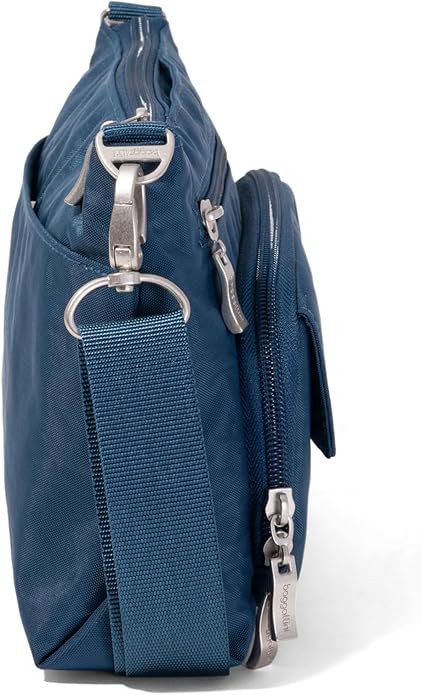 Baggallini Original Everyday 11x7.5 Crossbody Bags Rfid Protected Lightweight Nylon Zippered Travel Purse