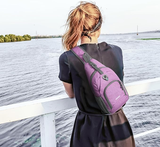 G4Free RFID Sling Bag Crossbody Backpack Small Chest Shoulder Bag Hiking Outdoor
