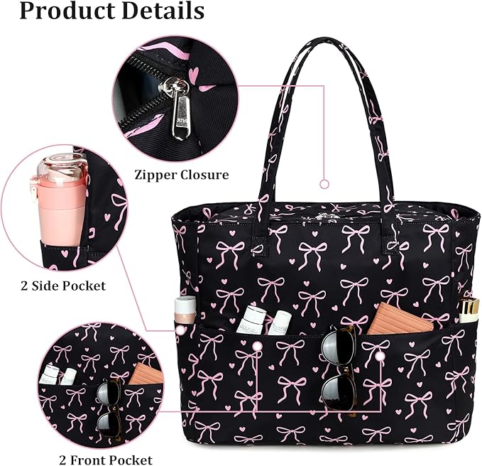 LEDAOU Large Beach Bag Women Waterproof Sandproof Zipper Beach Tote Pool Bag for Swim Gym Grocery Travel with Wet Pocket | Waterproof, Sandproof, Zipper, Pool, Gym, Grocery