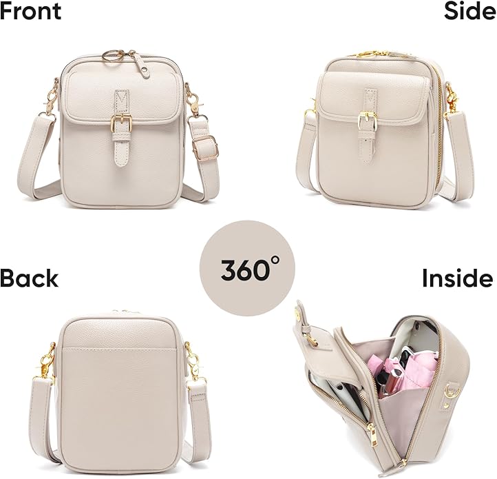1060 Crossbody Bags for Women Anti-Theft Vegan Purse with Card Slots, Travel Shoulder Bag, Waterproof Crossbody Purse