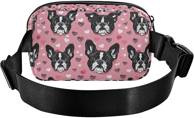 Kawaii French Bulldog Fanny Pack for Women Men Water Resistant Fashion Waist Packs with Adjustable Strap Belt Bag for Travel Workout Jogging Hiking 21219036