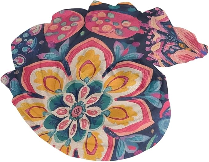 Beach Towel - Microfiber Quick Dry Sand Free Towels, Light Weight, Absorbent for Pool, Travel, Camping Essentials, Oversized Extra Large for Adults 79x56 in, Boho Flower Print Colorful